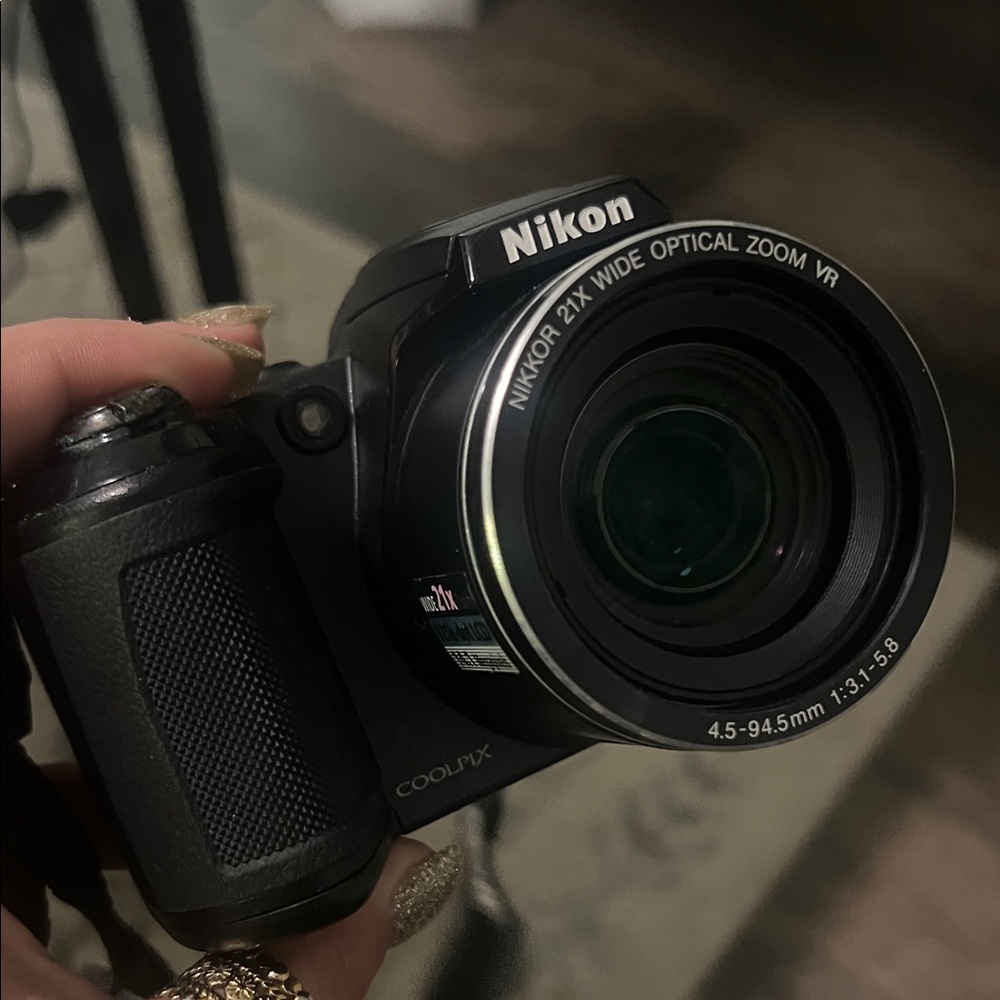 Nikon Black Digital Camera with Wide Optical Zoom